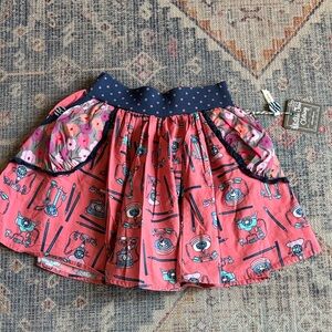 Matilda Jane Pink and Navy Floral Skirt